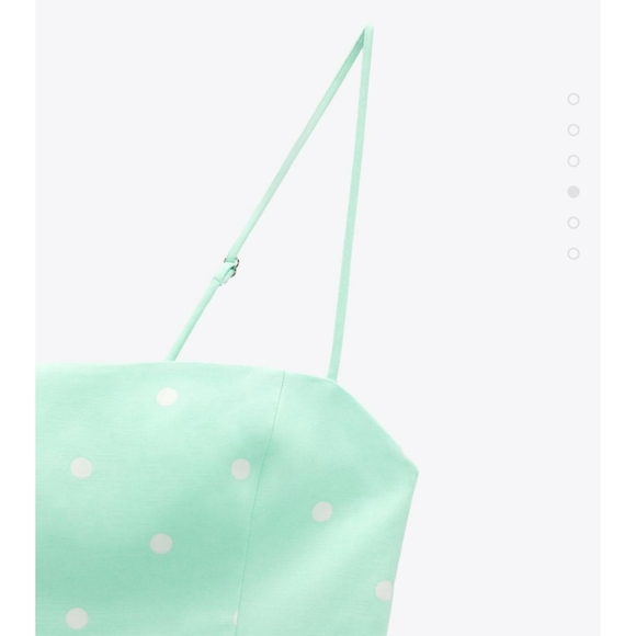 🆕Zara Linen Blend Polka Dot Dress - Picture 5 of 5